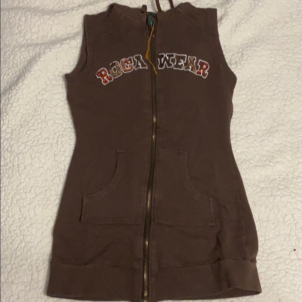 Rocawear vest in brown size m